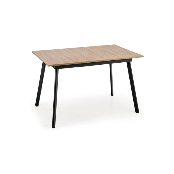 Masa extensibila ALBON, stejar sonoma/negru, 120/160x80x76 cm