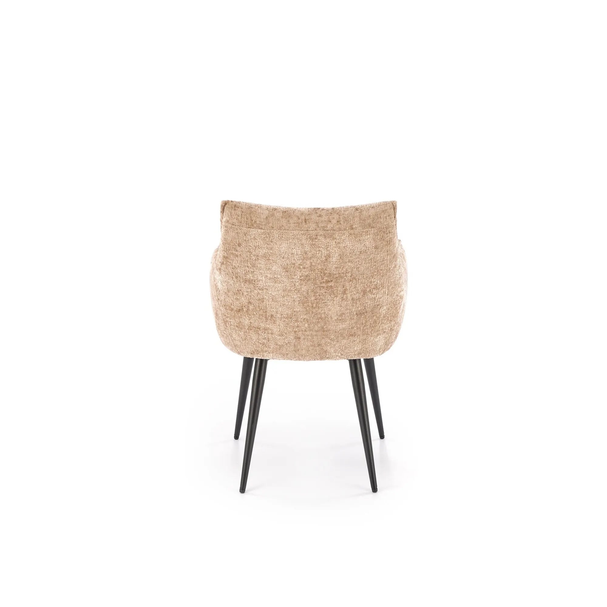 Scaun K559, bej/negru, stofa clasica/metal, 60x59x85 cm