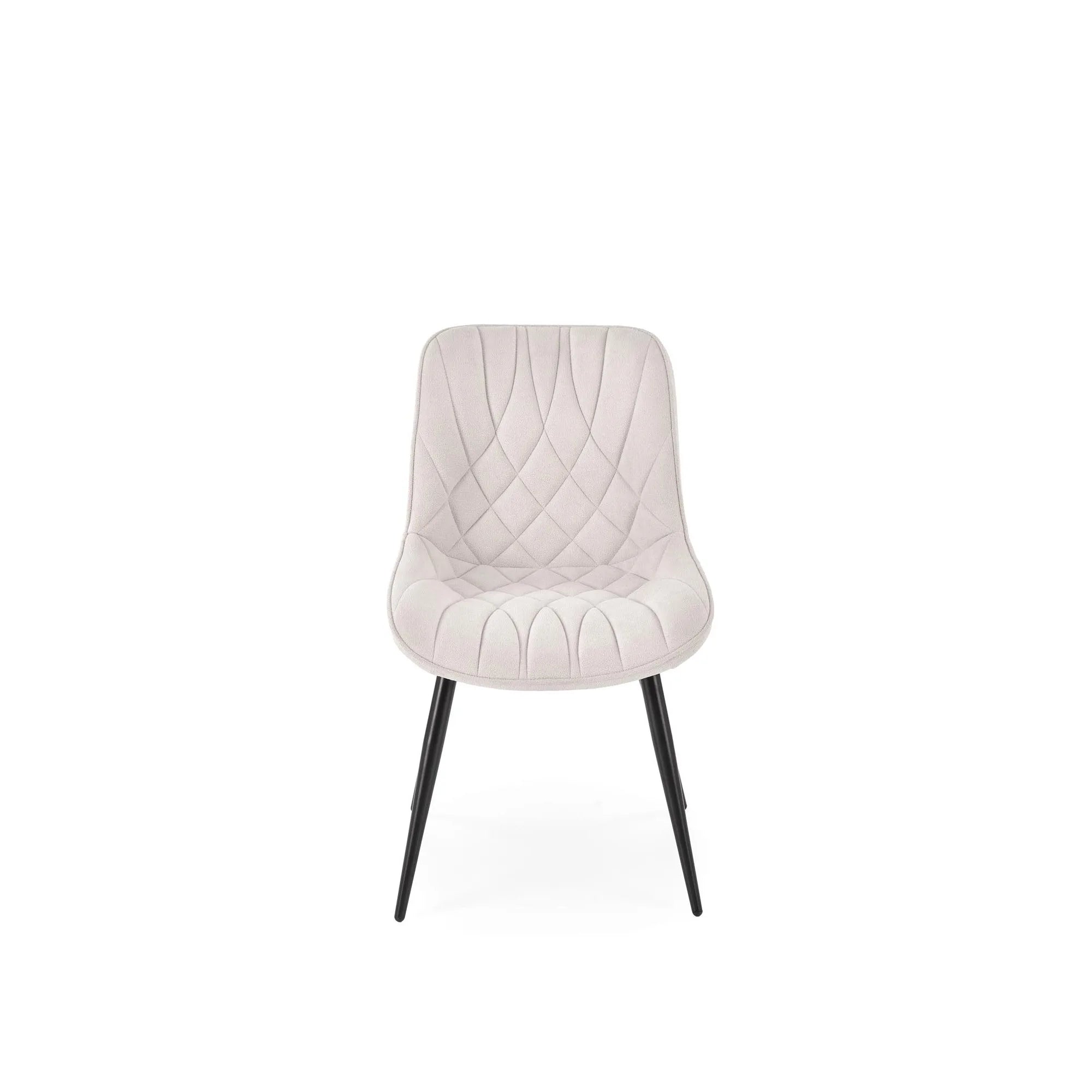 Scaun K567, bej - Havana 2, stofa catifelata/otel, 47x63x85 cm