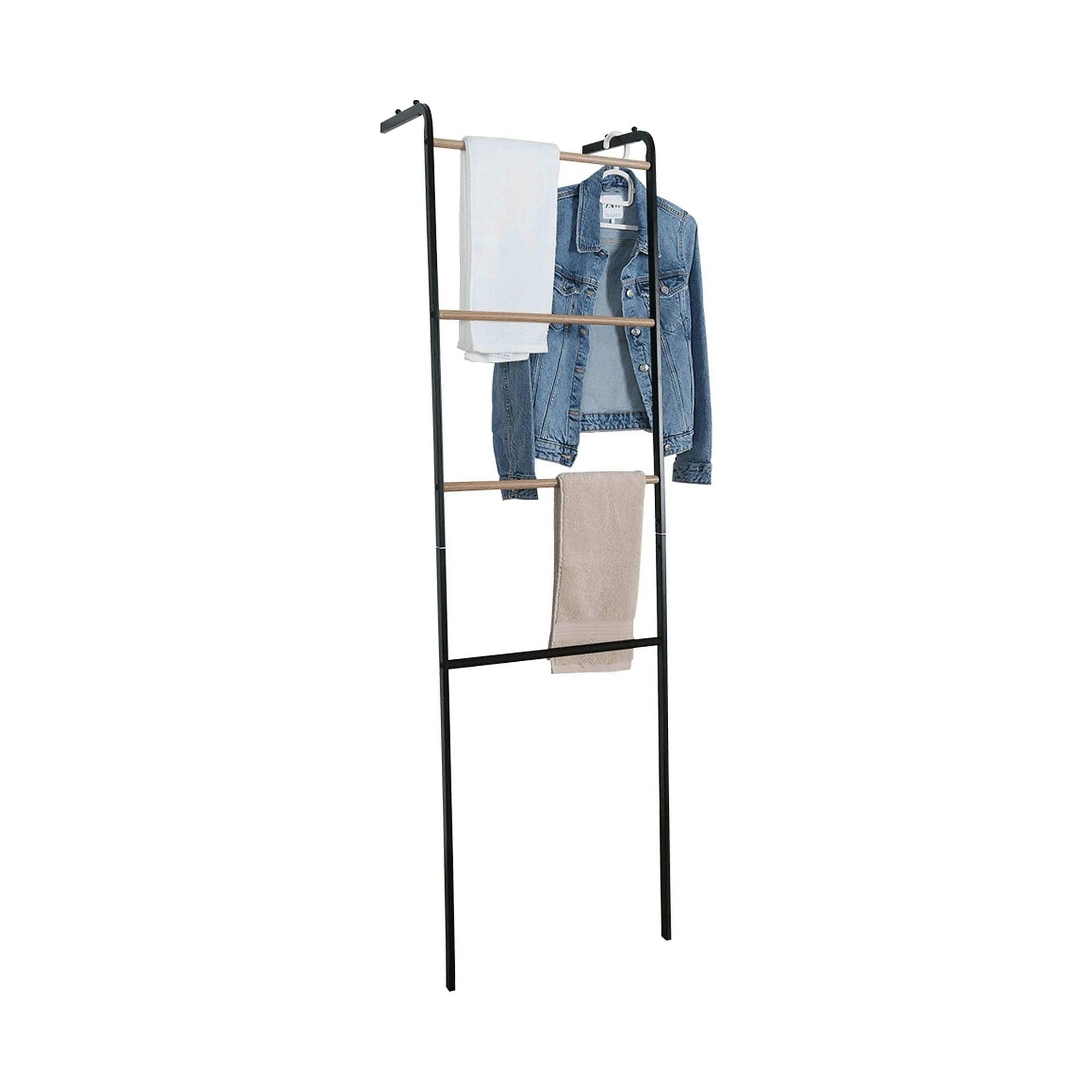 Stander haine BUBY, negru/fag, metal, 40x27x160 cm