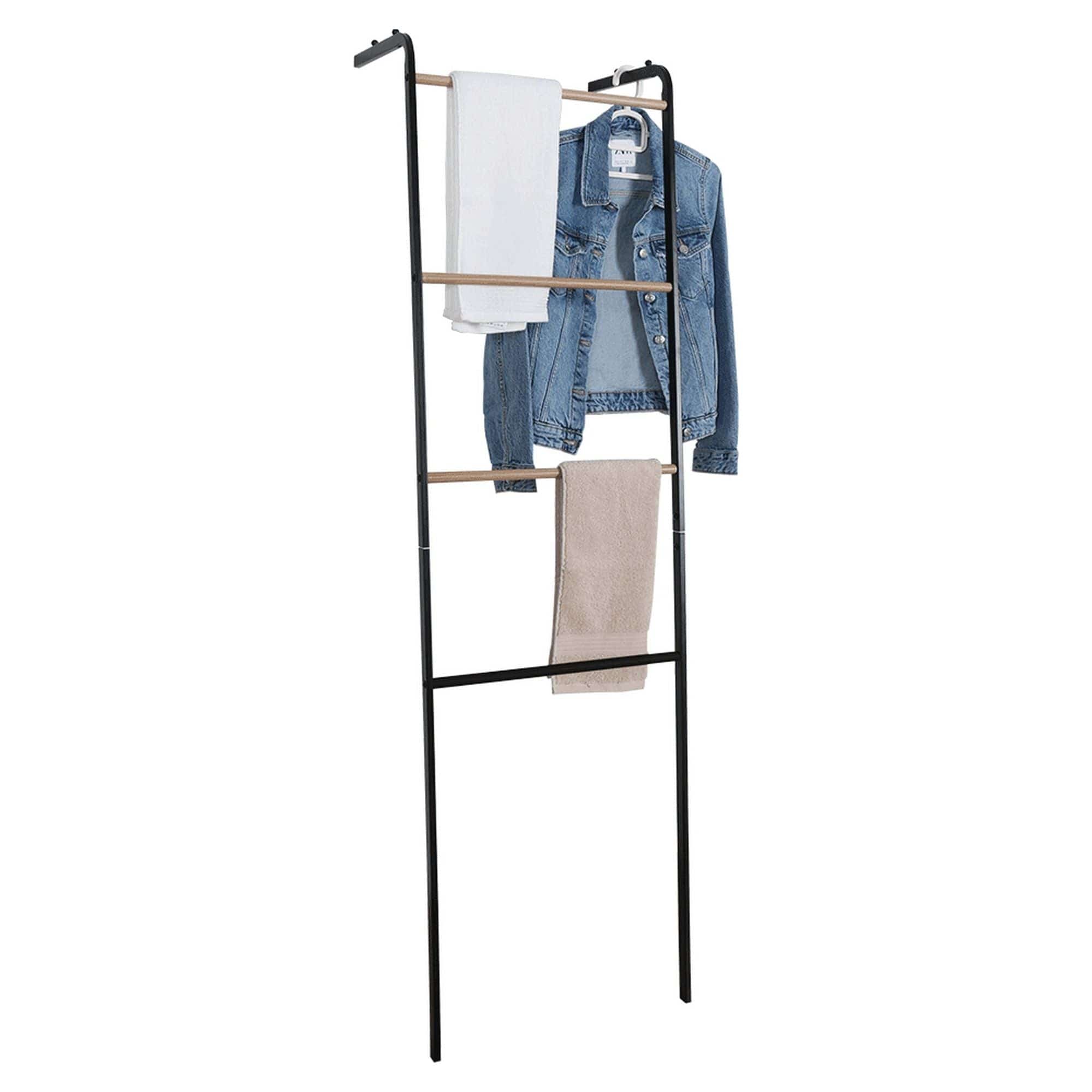 Stander haine BUBY, negru/fag, metal, 40x27x160 cm