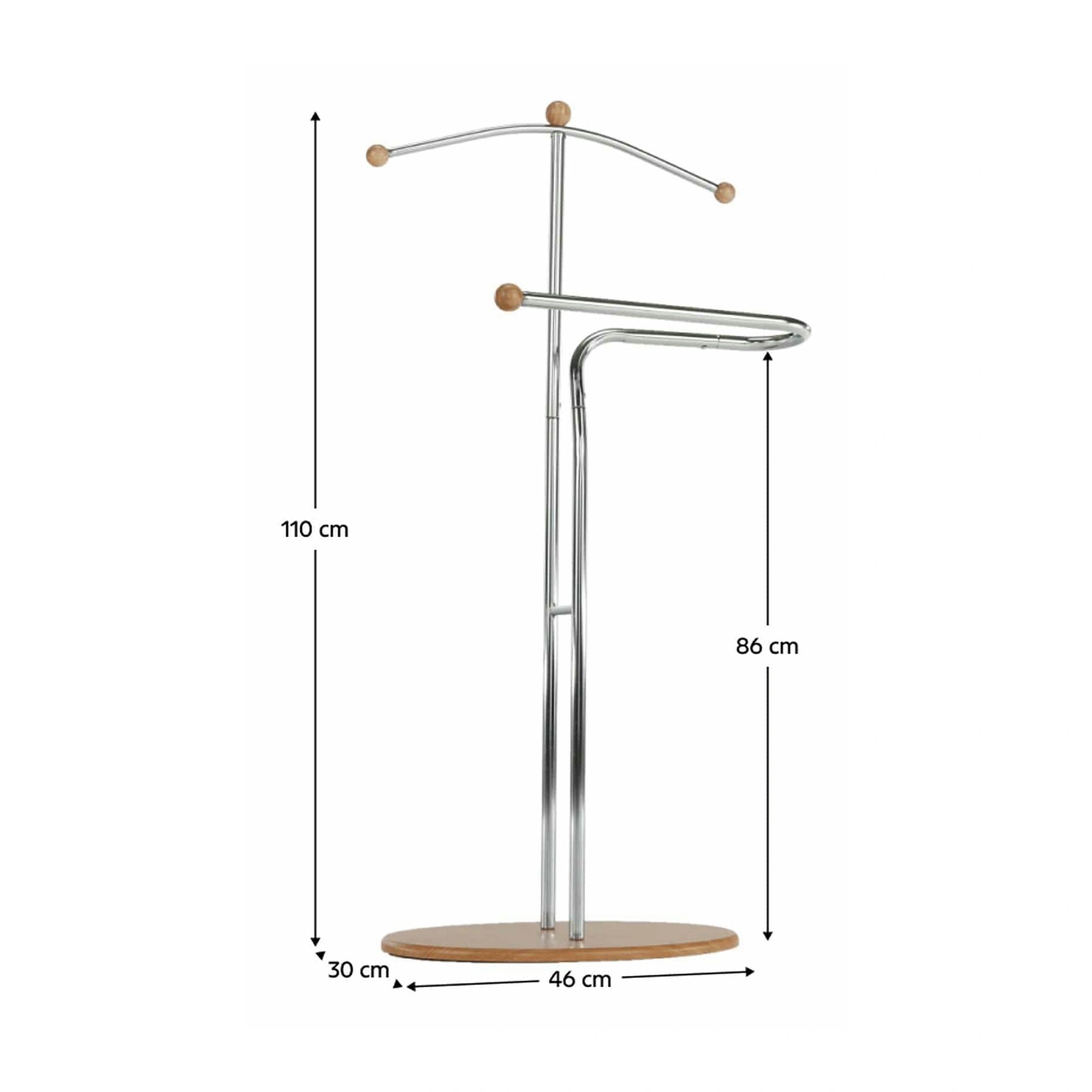 Stander haine ELO, crom/fag, metal, 46x30x110 cm