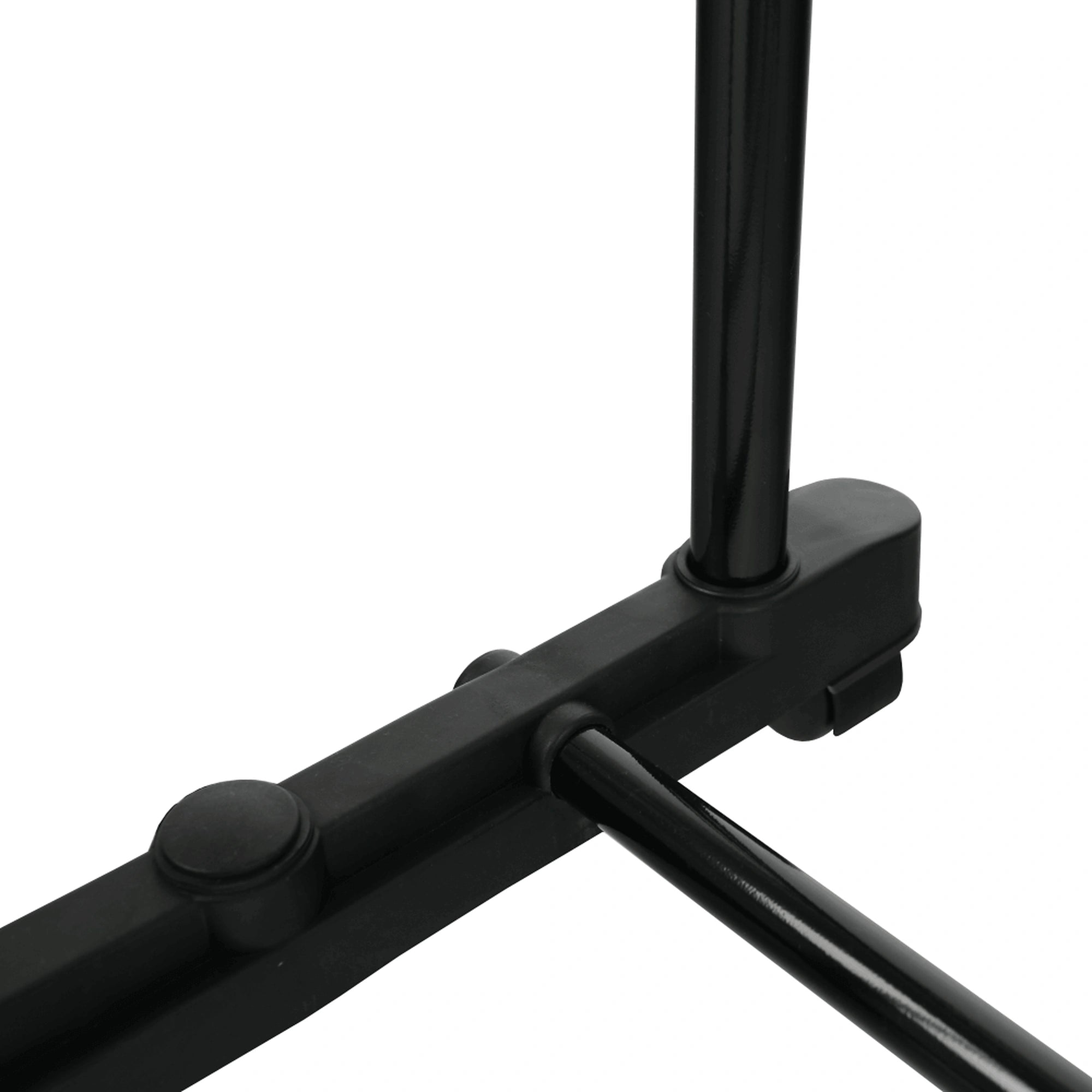 Stander haine OLIVER, negru/crom, metal/plastic, 80x43x150 cm
