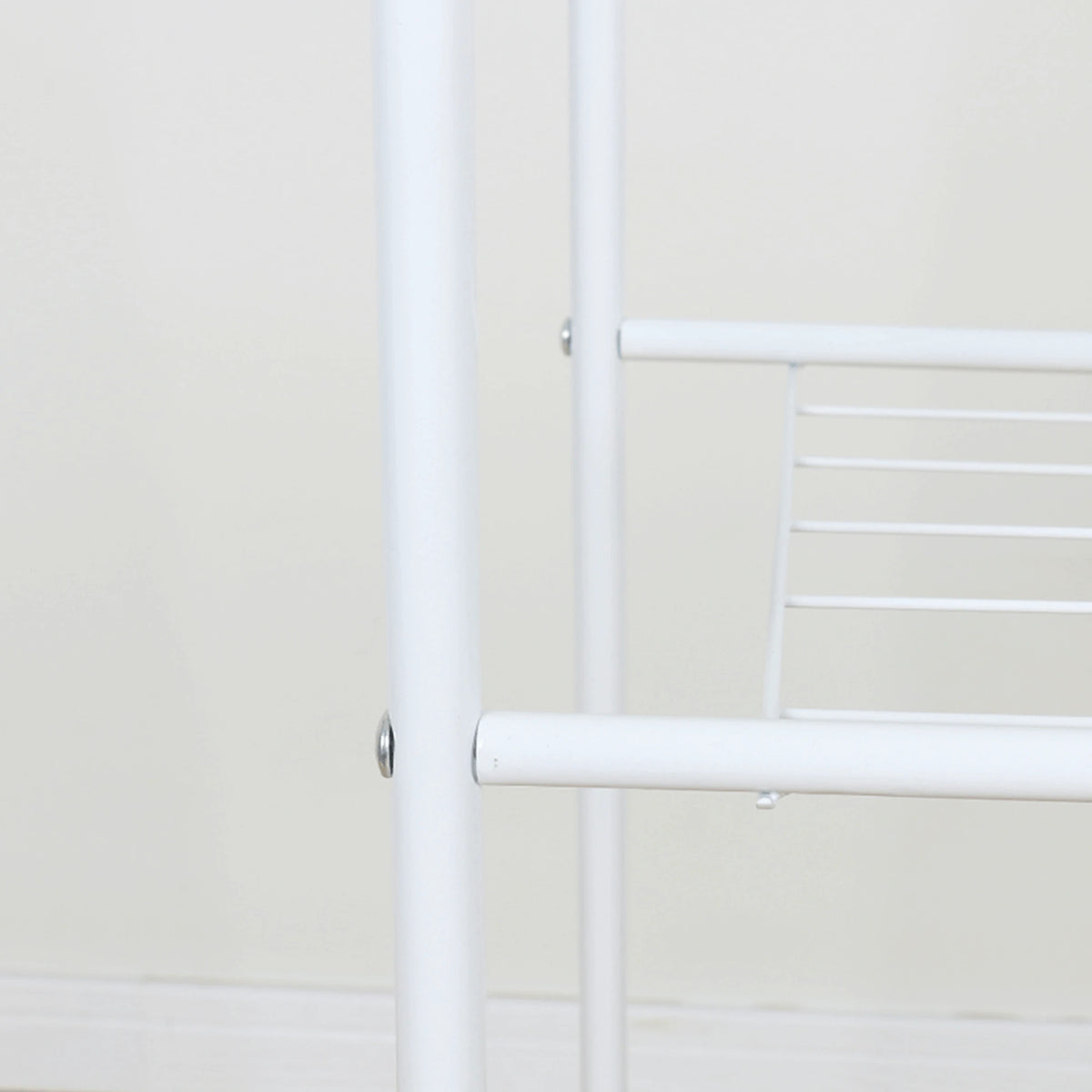 Stander haine RETOR, alb, metal, 60x35x160 cm