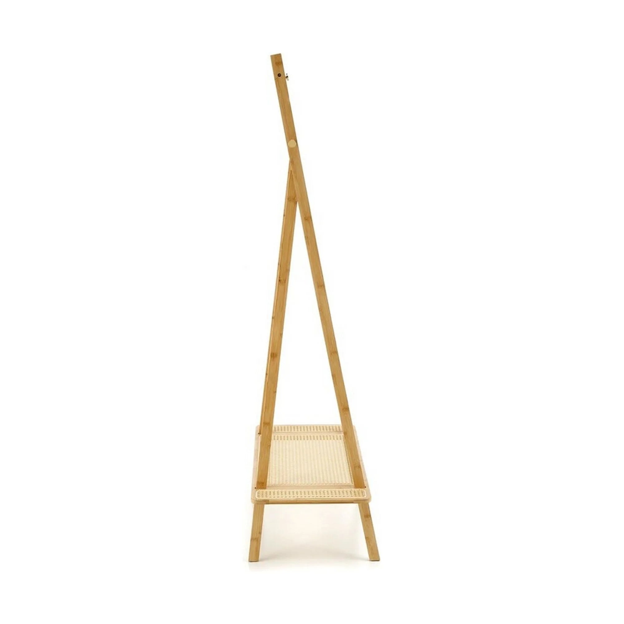 Stander haine WU-33, stejar, lemn de bambus/ratan, 68x44x168 cm