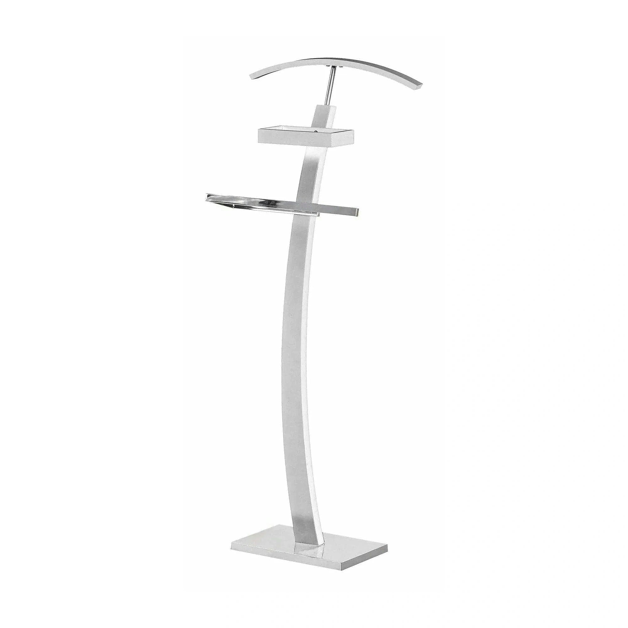 Stander haine WU13, alb, otel/lemn, 32x20x117 cm
