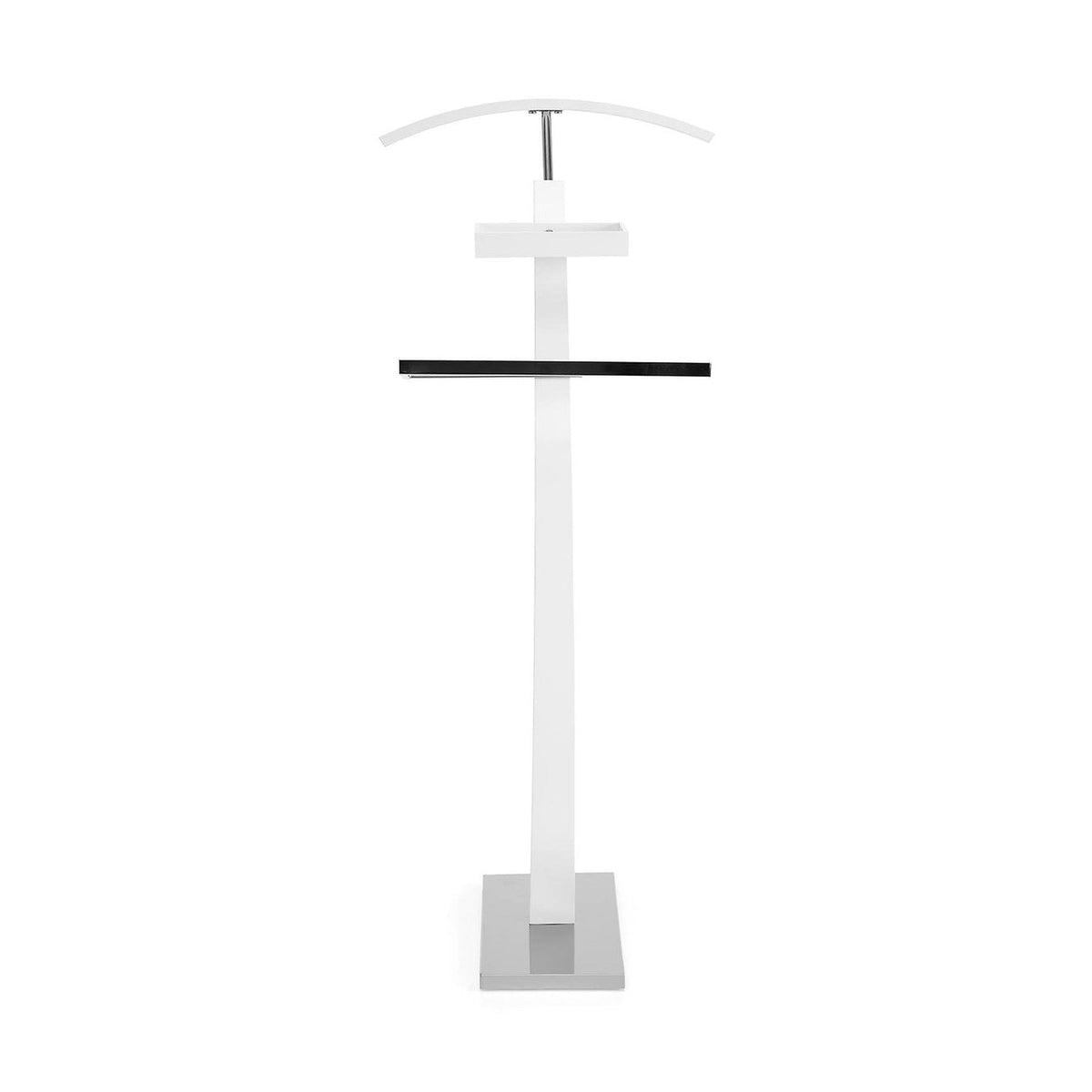 Stander haine WU13, alb, otel/lemn, 32x20x117 cm