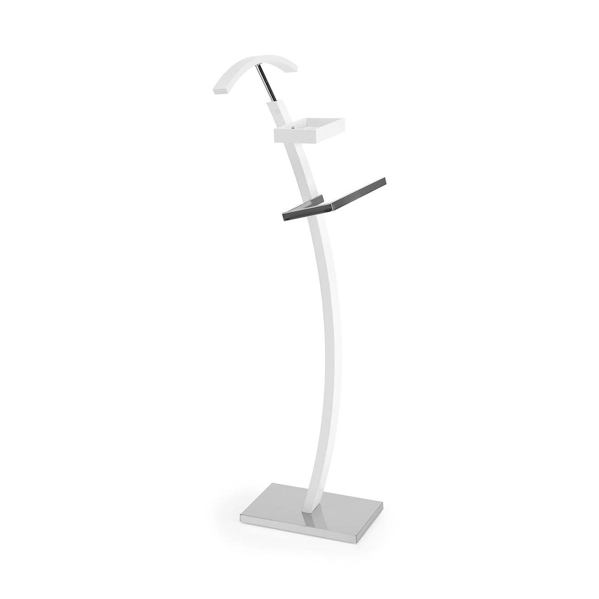 Stander haine WU13, alb, otel/lemn, 32x20x117 cm