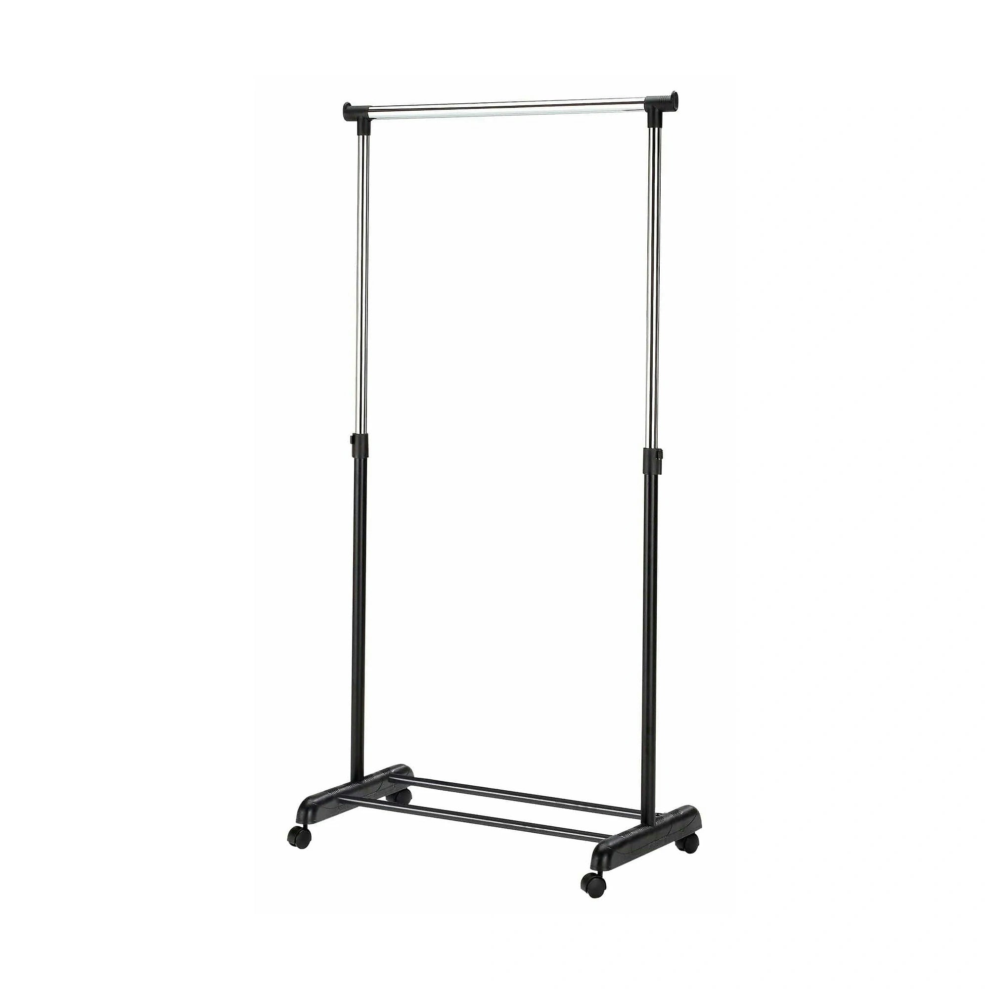 Stander haine WU8, negru/crom, otel/plastic, 88x44x94/170 cm