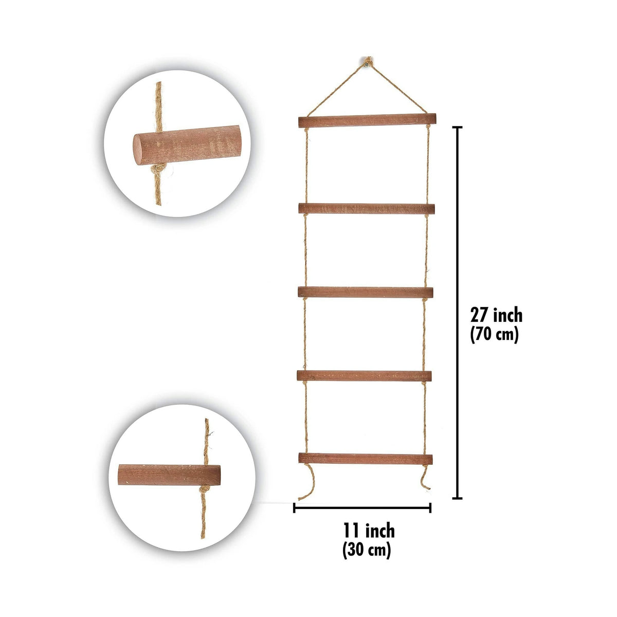 Stander prosoape 281MST2319, maro, lemn, 30x70 cm