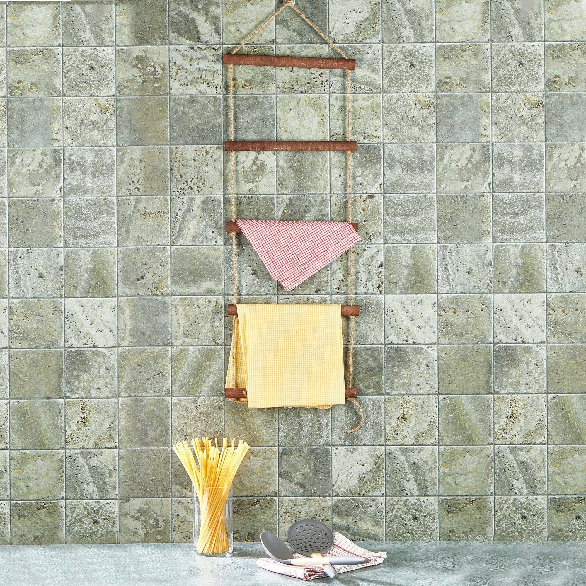 Stander prosoape 281MST2319, maro, lemn, 30x70 cm