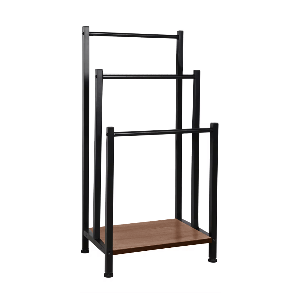 Stander prosoape OGIN, stejar/nuc, 42x28x80 cm
