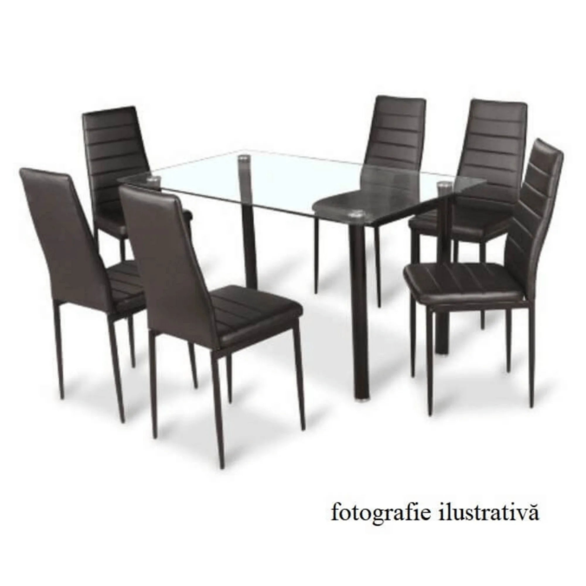Scaun COLETA NOVA, bej/gri, piele ecologica/metal, 41x49x96 cm