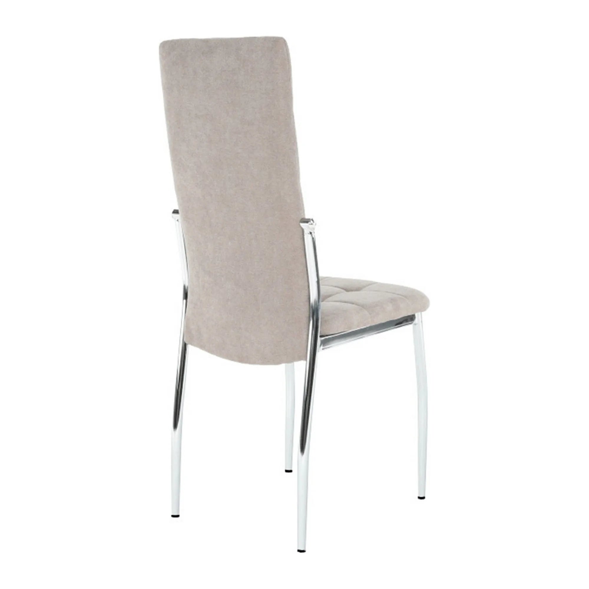 Scaun ADORA NEW, bej, stofa clasica/metal, 42x51x99 cm