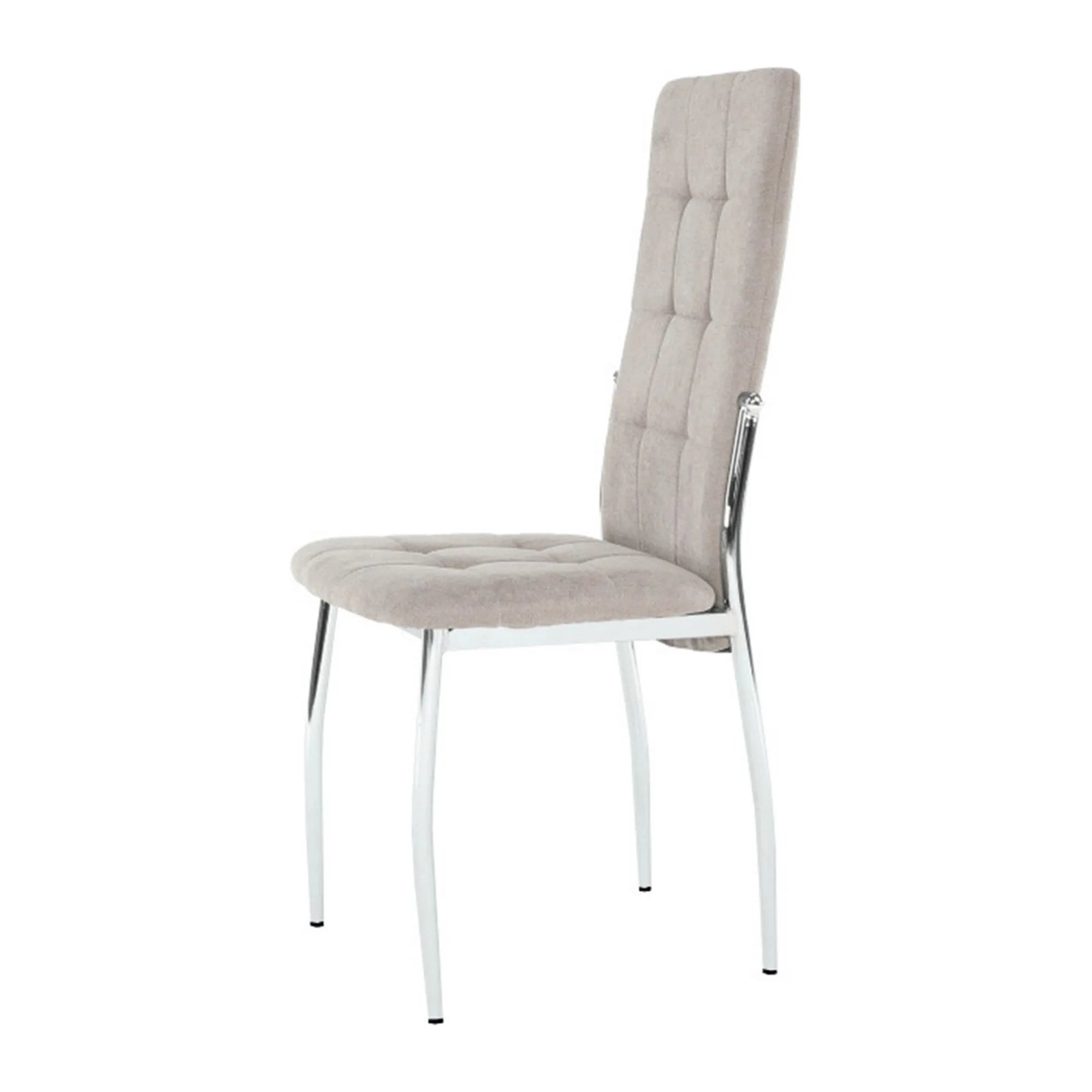 Scaun ADORA NEW, bej, stofa clasica/metal, 42x51x99 cm