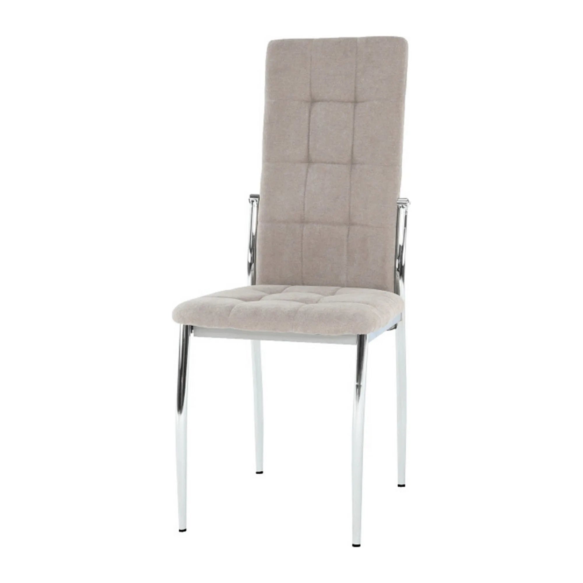 Scaun ADORA NEW, bej, stofa clasica/metal, 42x51x99 cm