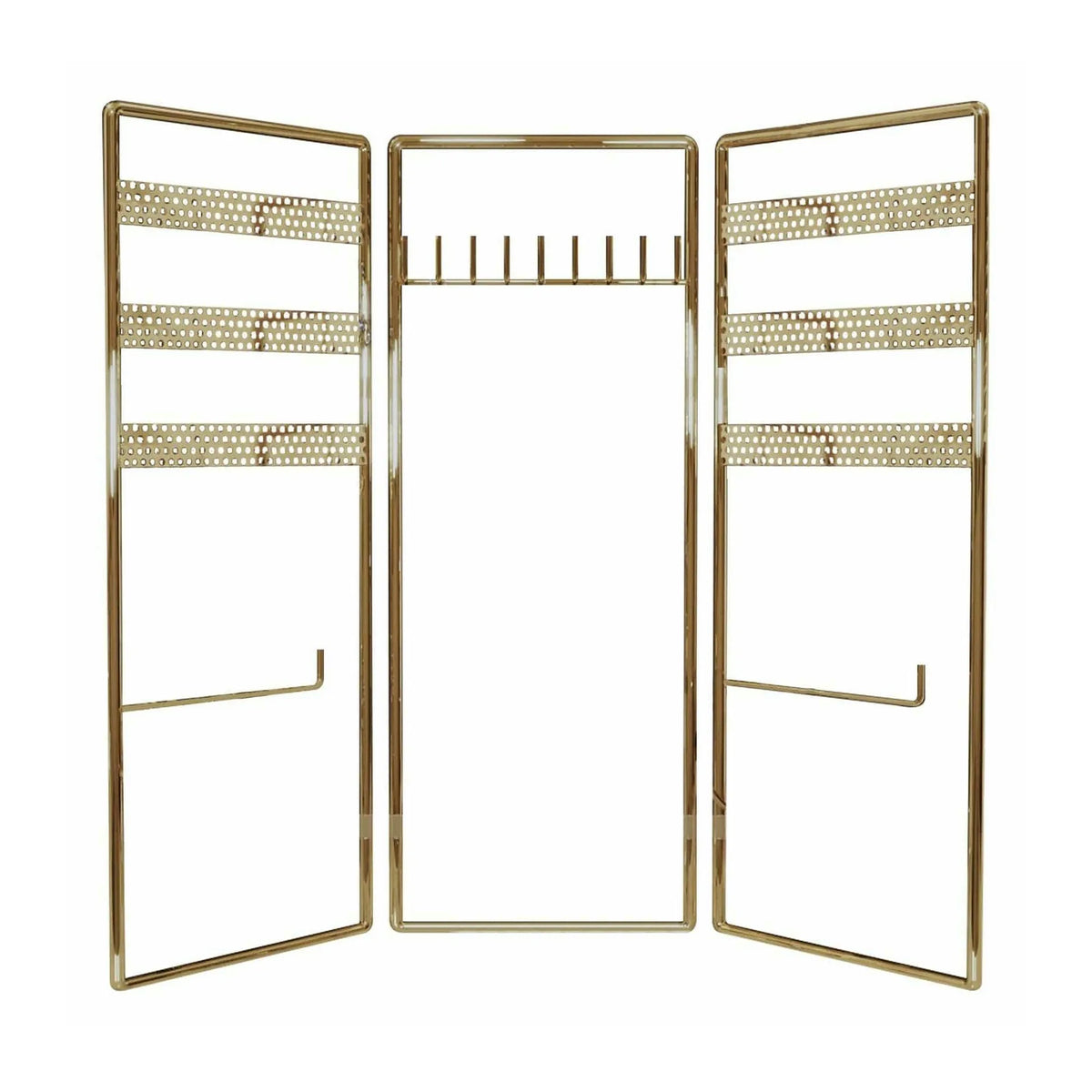 Suport bijuterii 498HFT1116, auriu, metal, 40x4x45 cm
