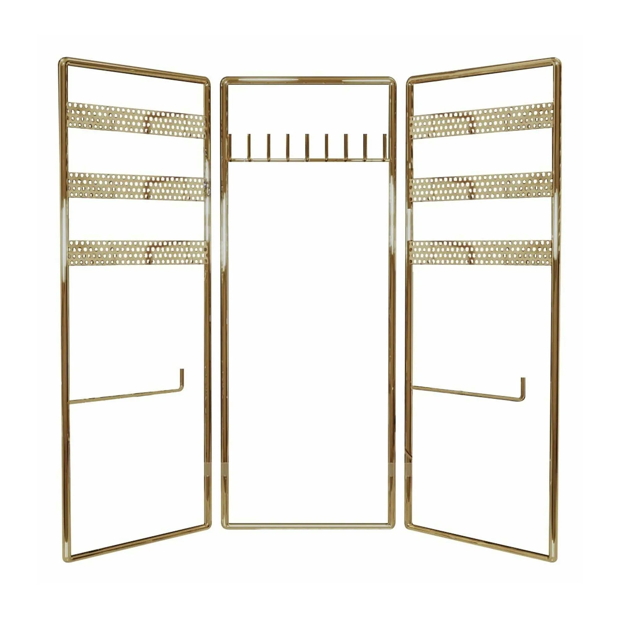 Suport bijuterii 498HFT1116, auriu, metal, 40x4x45 cm
