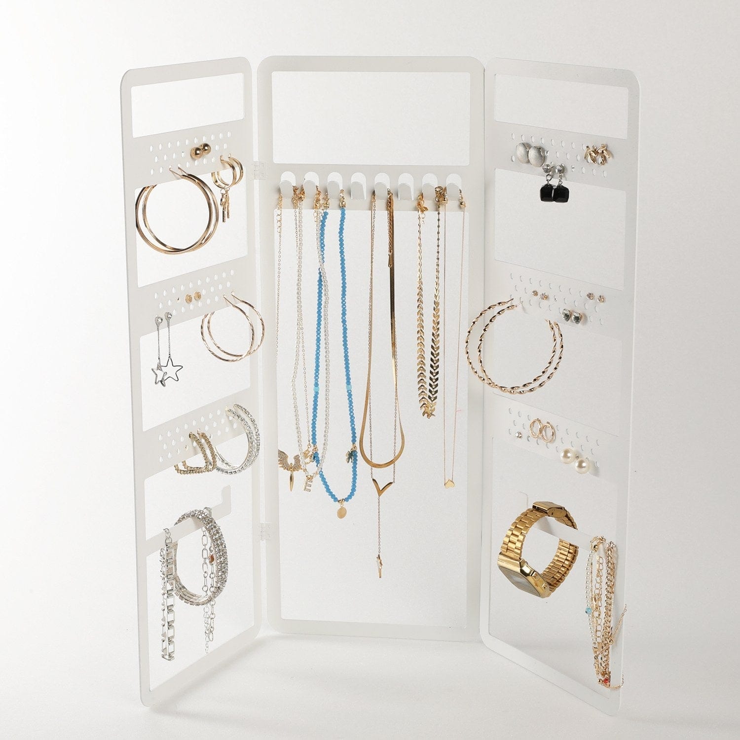 Suport bijuterii JEWEL-2, alb, metal, 45x40 cm