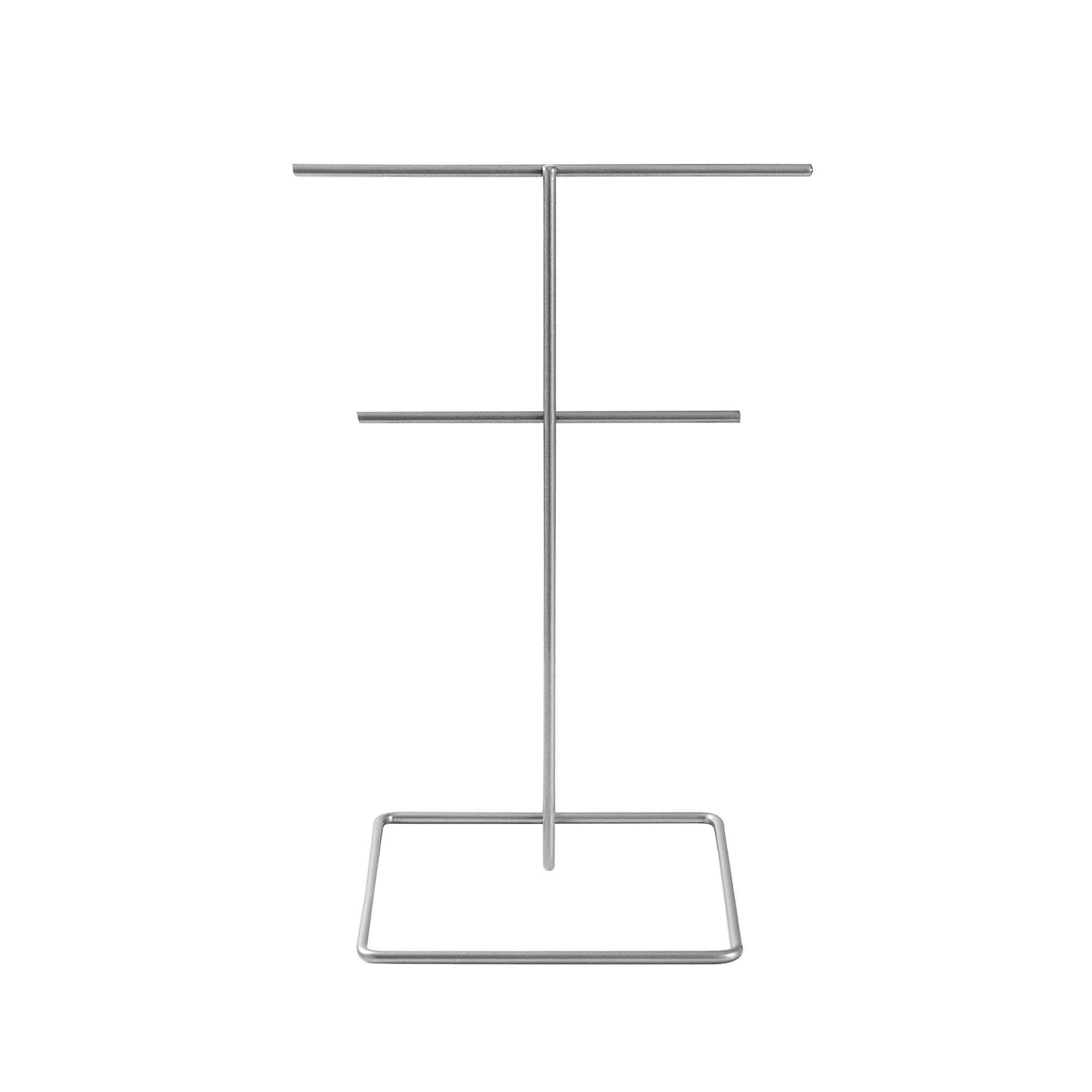 Suport bijuterii TK-004-A, crom, metal, 15x30 cm