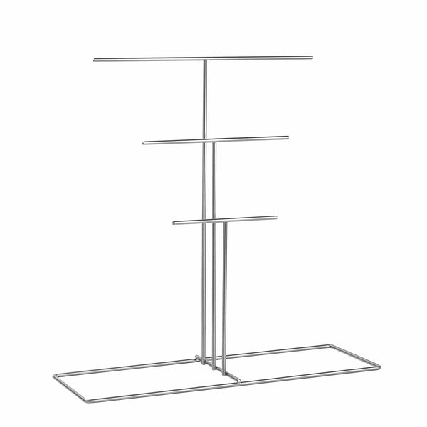 Suport bijuterii TK-006-A, crom, metal, 40x15x41 cm