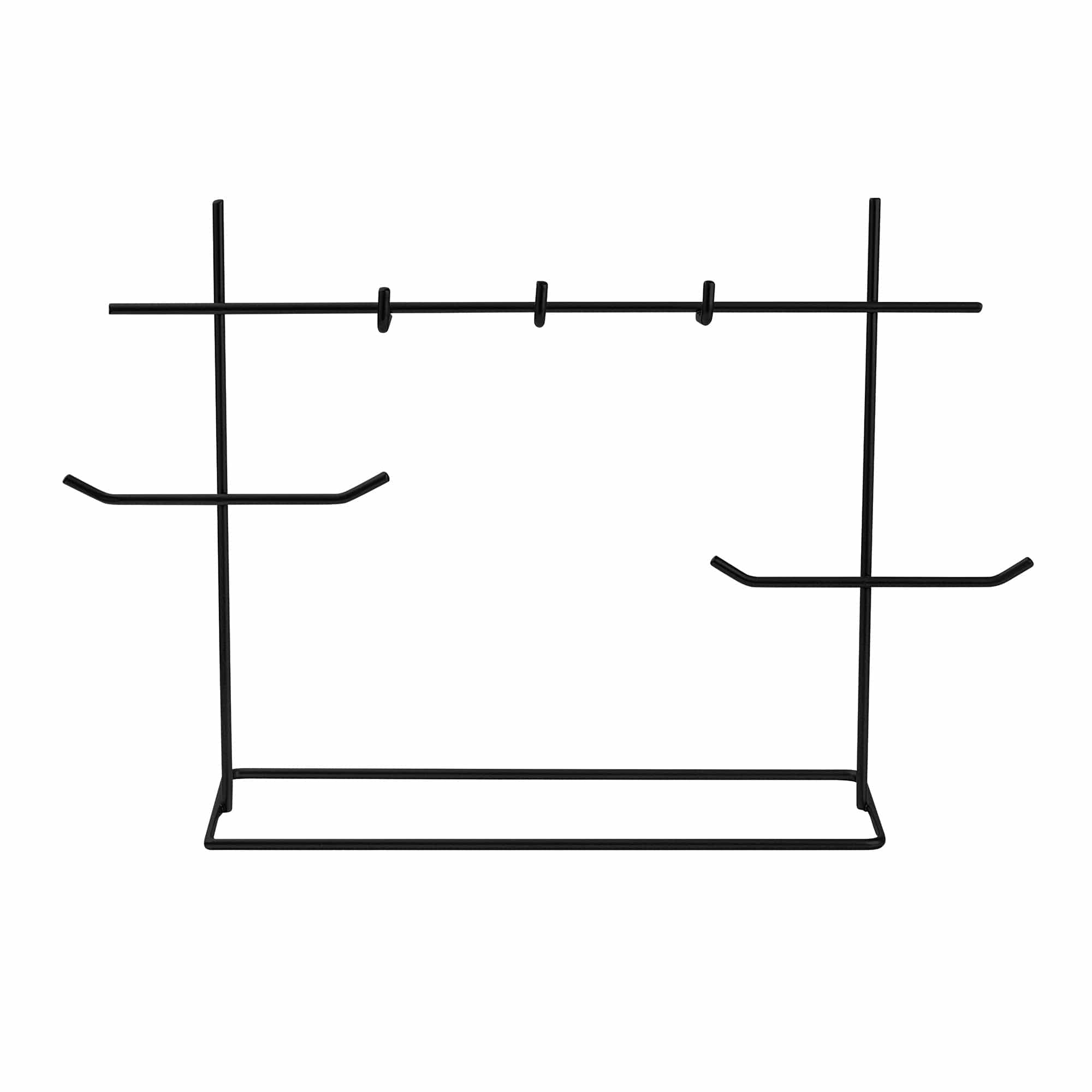 Suport bijuterii TK-007-B, negru, metal, 31x13x29 cm