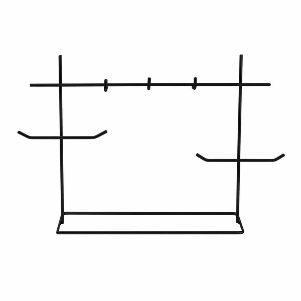 Suport bijuterii TK-007-B, negru, metal, 31x13x29 cm