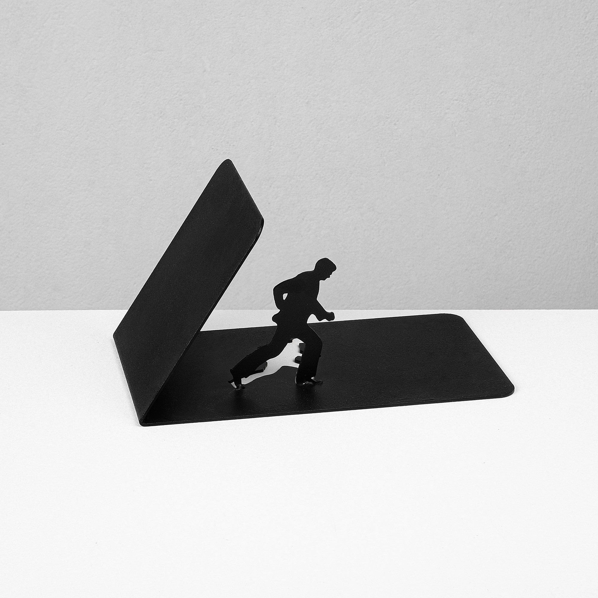 Suport carti KITAP TUTUCU 21, negru, metal, 26x13x12 cm