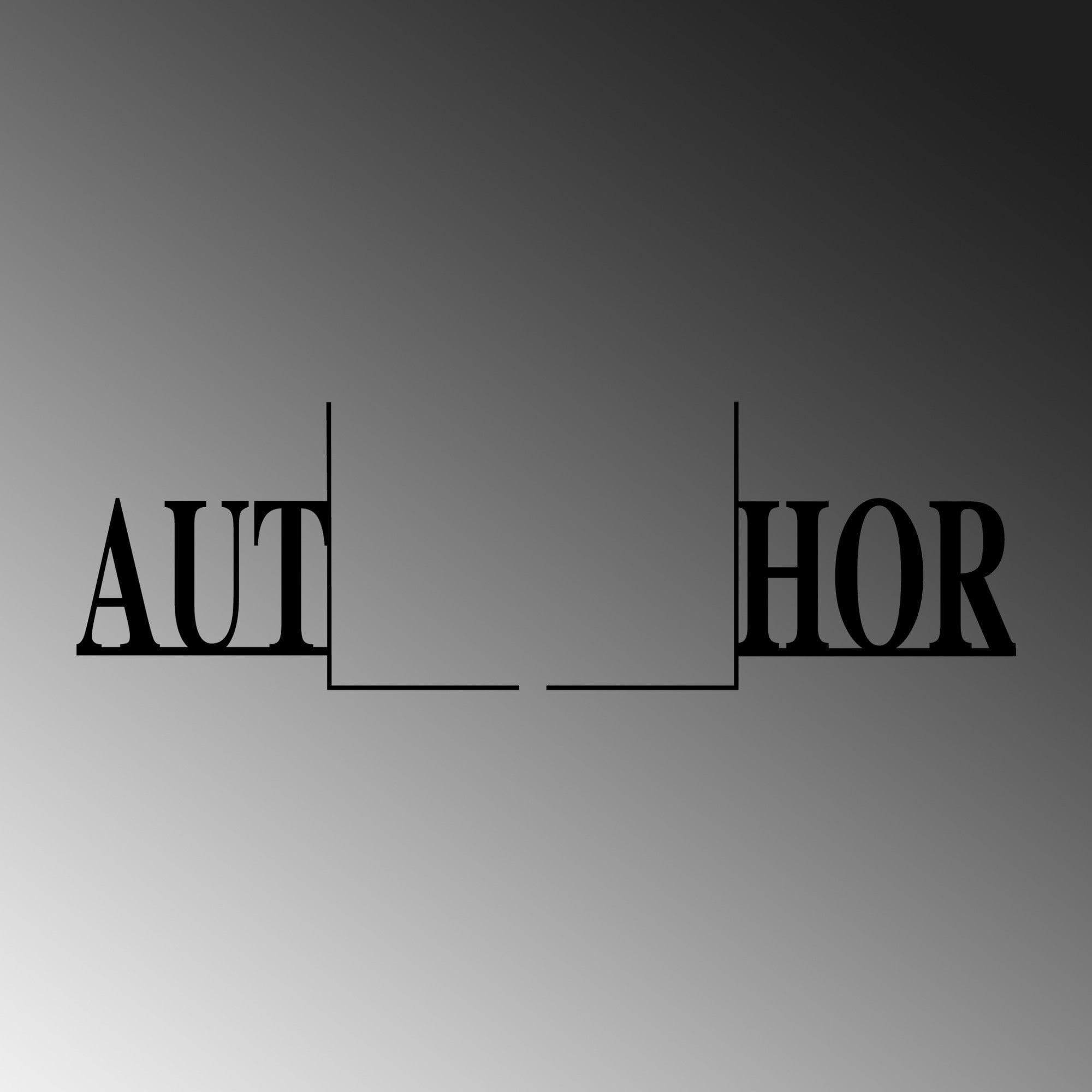 Suport carti KT-AUTHOR, negru, metal, 64x14x21 cm