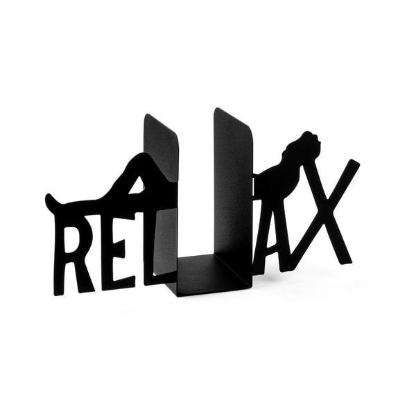 Suport carti KT-RELAX, negru, metal 60x14x21 cm