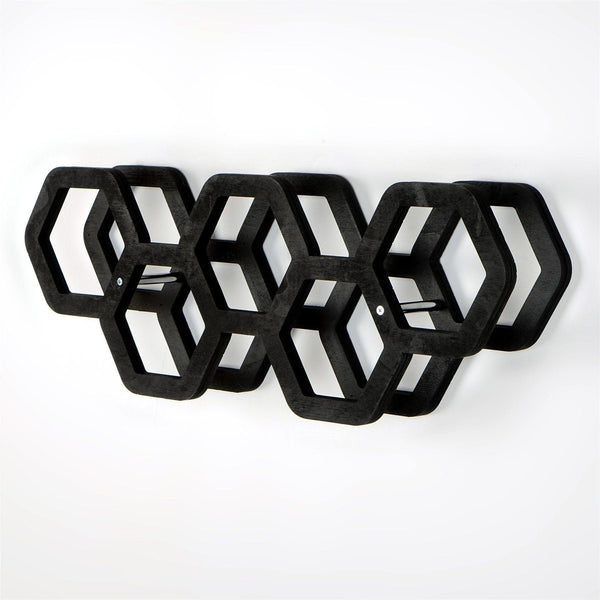 Suport hartie igienica 792EVL4310, negru, PAL, 56x16x21 cm