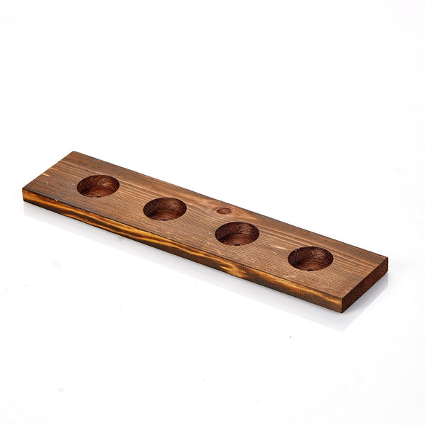 Suport lumanari TEALIGHT KA, nuc, lemn, 35x9 cm