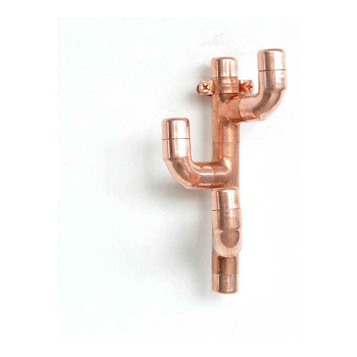 Suport prosoape COP008, metal, cupru, 17x9x9 cm