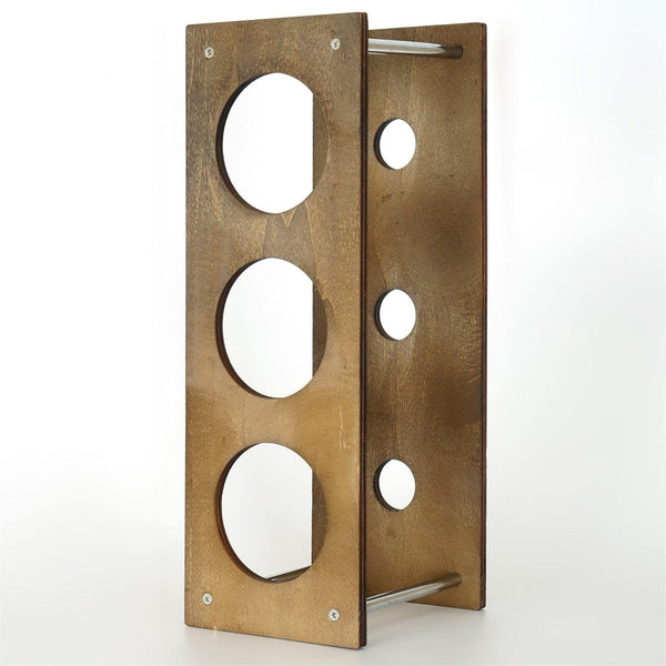 Suport sticle vin 792EVL4309, nuc/crom, PAL/metal, 14x15x40 cm