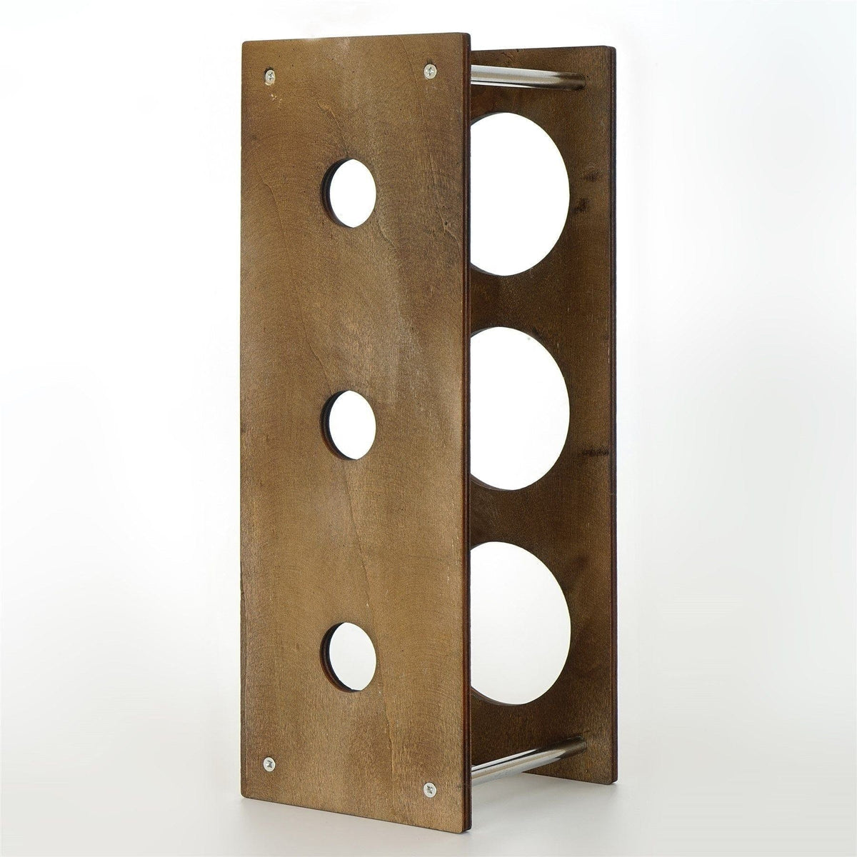 Suport sticle vin 792EVL4309, nuc/crom, PAL/metal, 14x15x40 cm