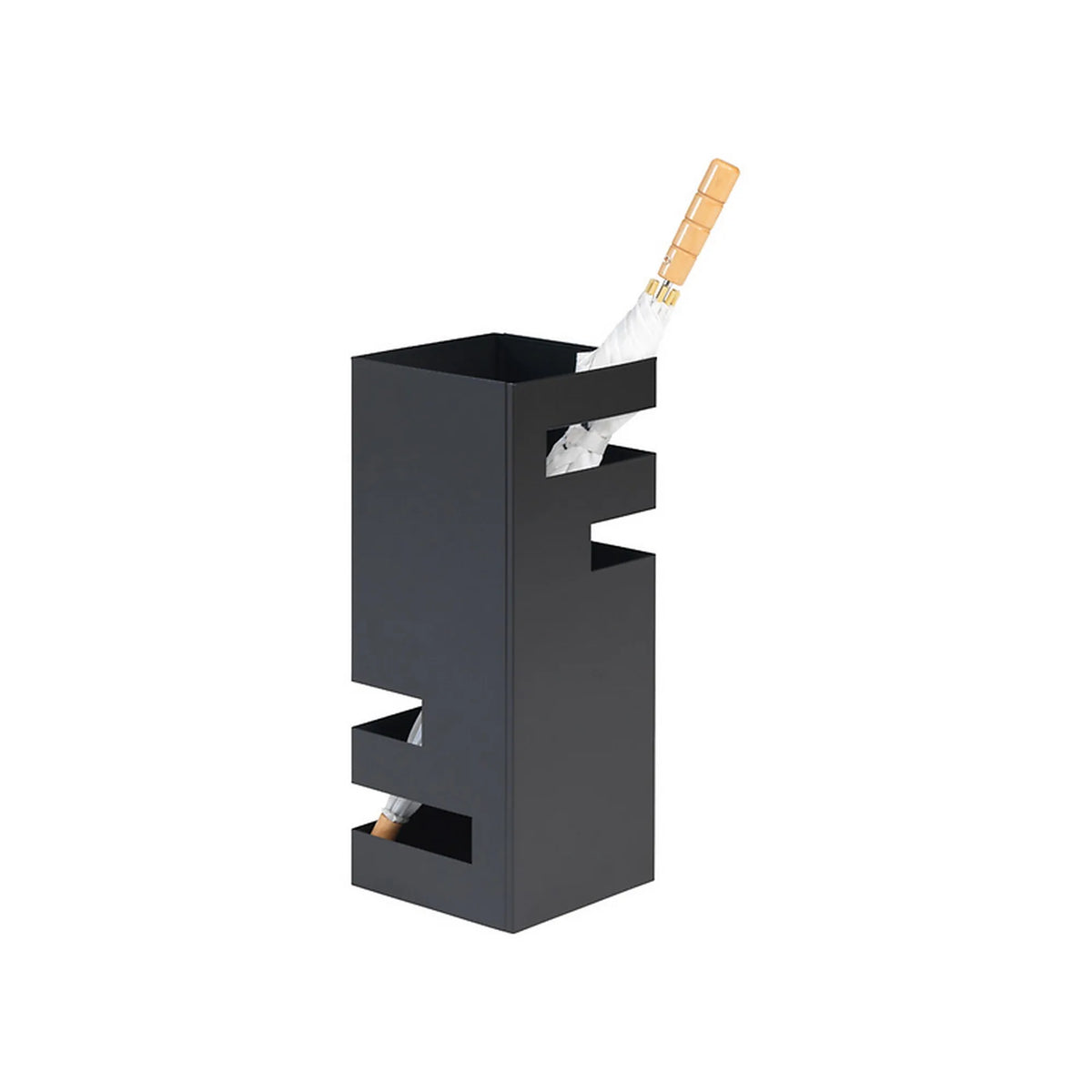 Suport umbrela LIANA, negru, metal, 19x19x48 cm