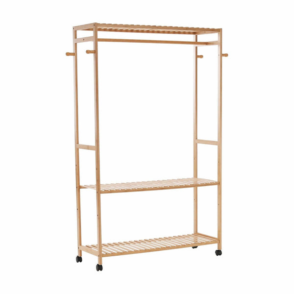 Suport umerase MELAR, stejar natural, bambus lacuit, 113x35x165 cm