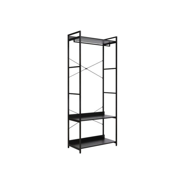 Suport umerase RIN B, negru, PAL laminat/metal, 80x40x200 cm