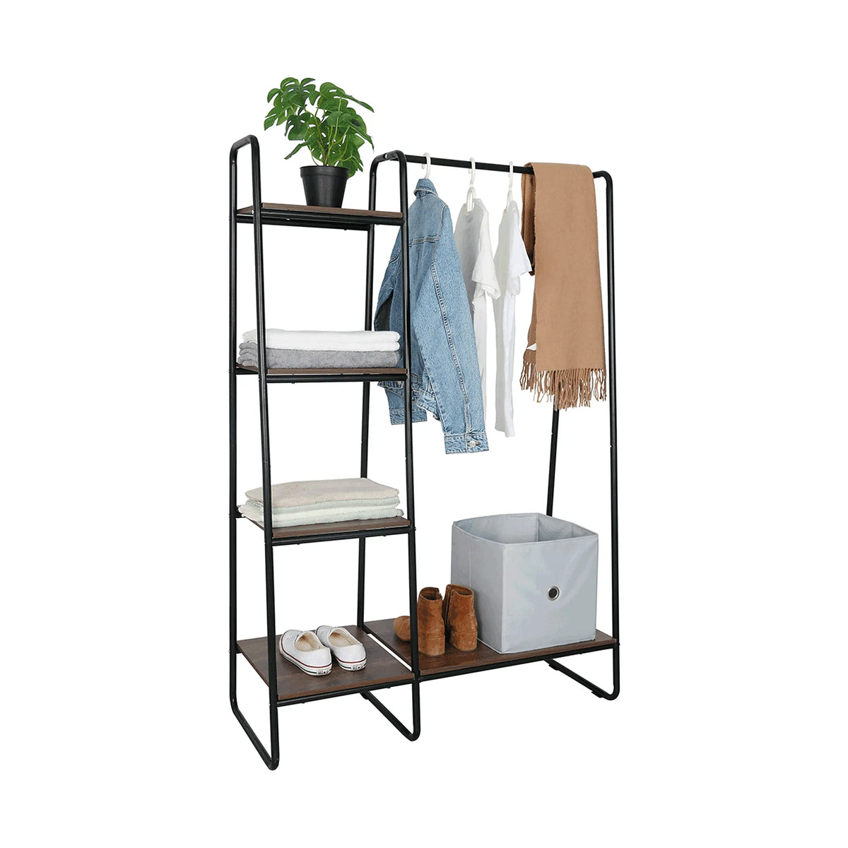 Suport umerase ROBYN, nuc/negru, 101x40x150 cm