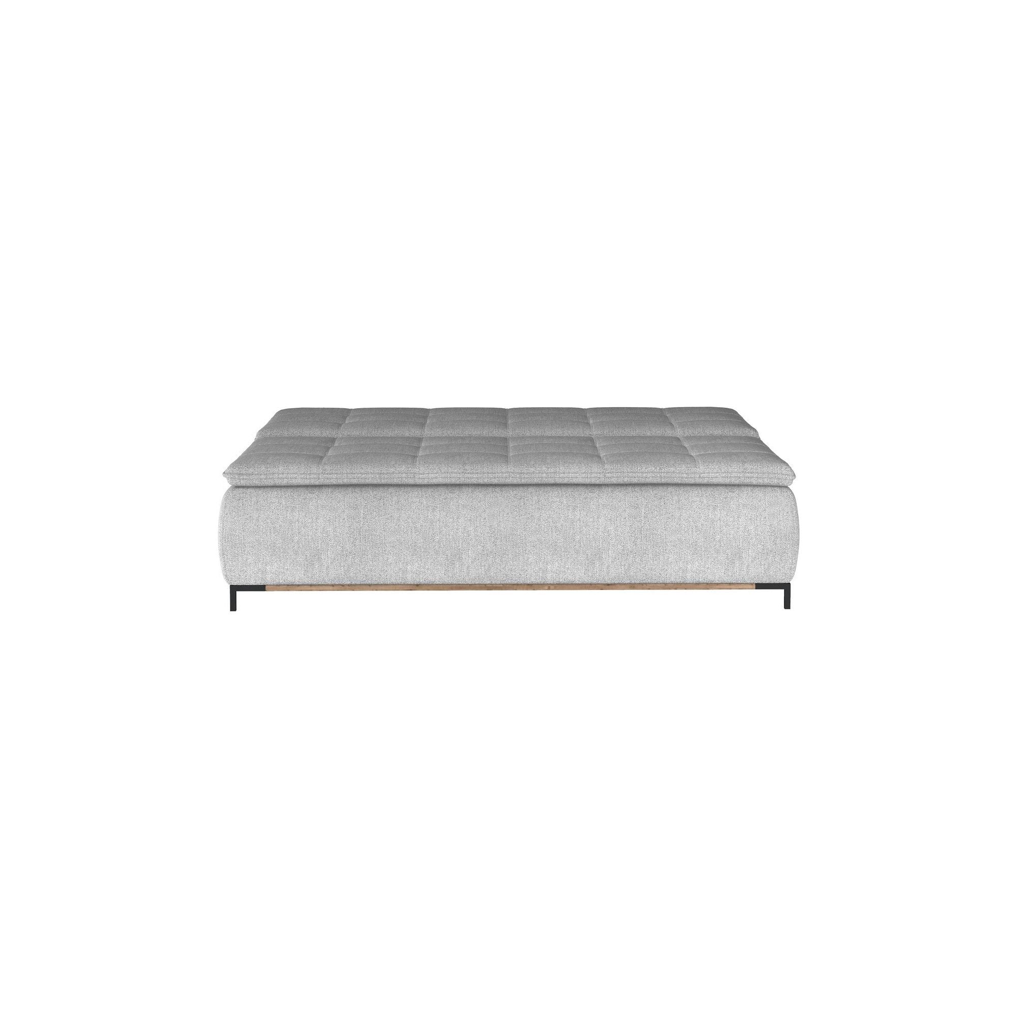Canapea extensibila Sweet, stofa catifelata albastru- Monolith 77, cu lada depozitare, 204x106x91 cm