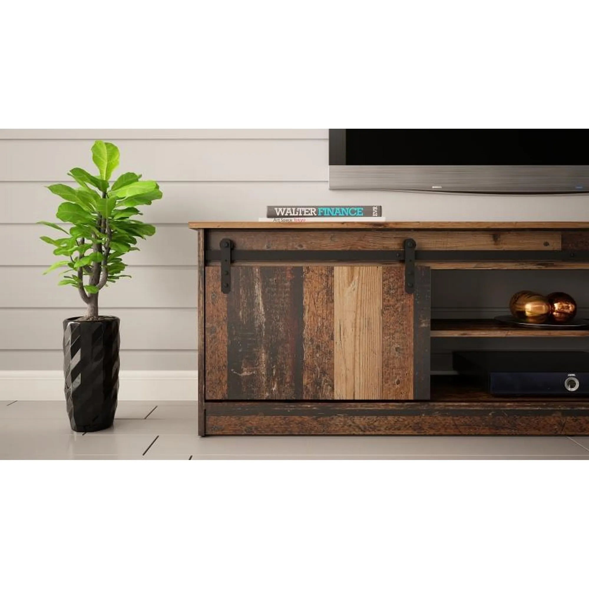 Comoda TV GRANERO, nuc, PAL laminat, 200x35x57 cm