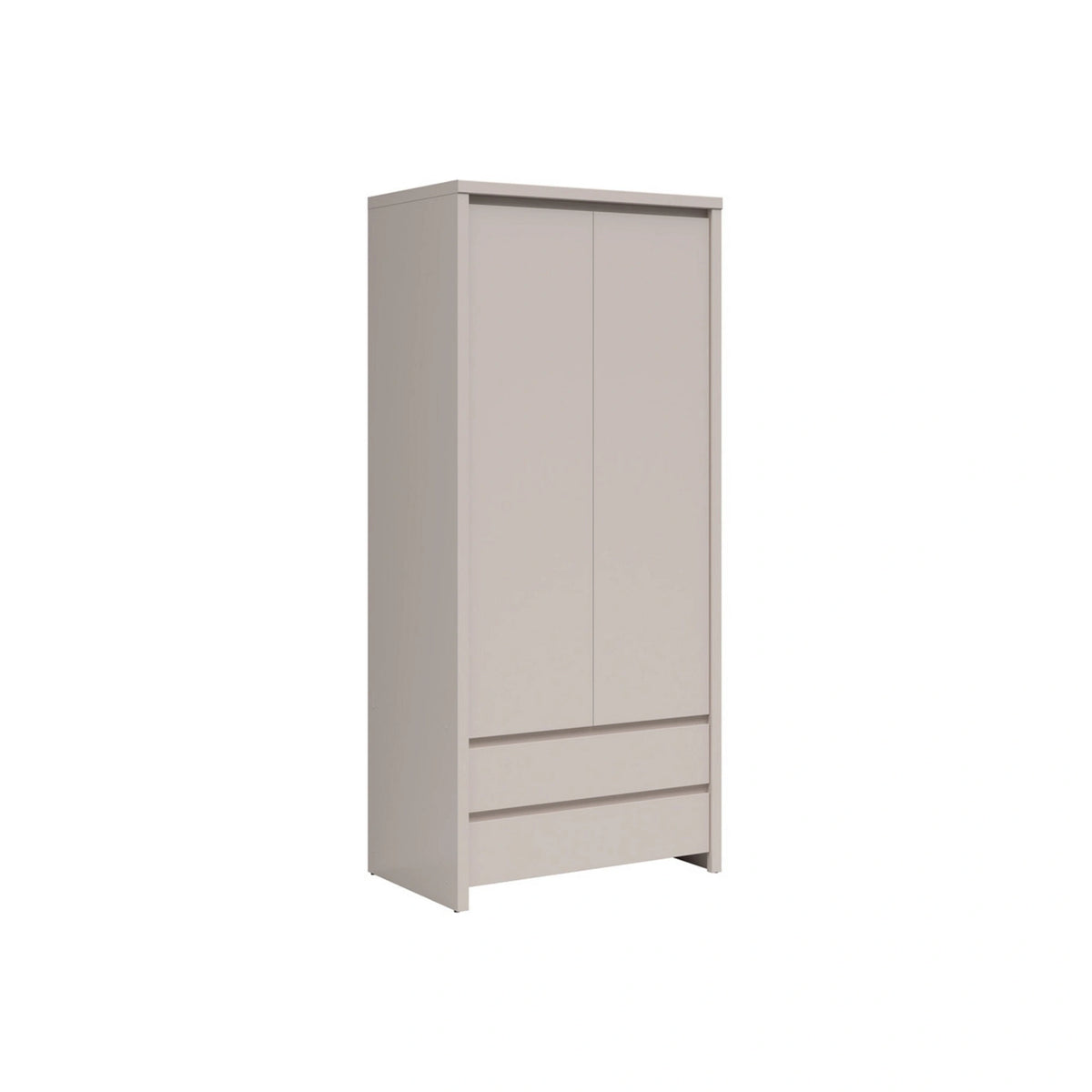 Dulap KASPIAN, casmir, PAL, cu 2 usi si 2 sertare, 90x56x201 cm