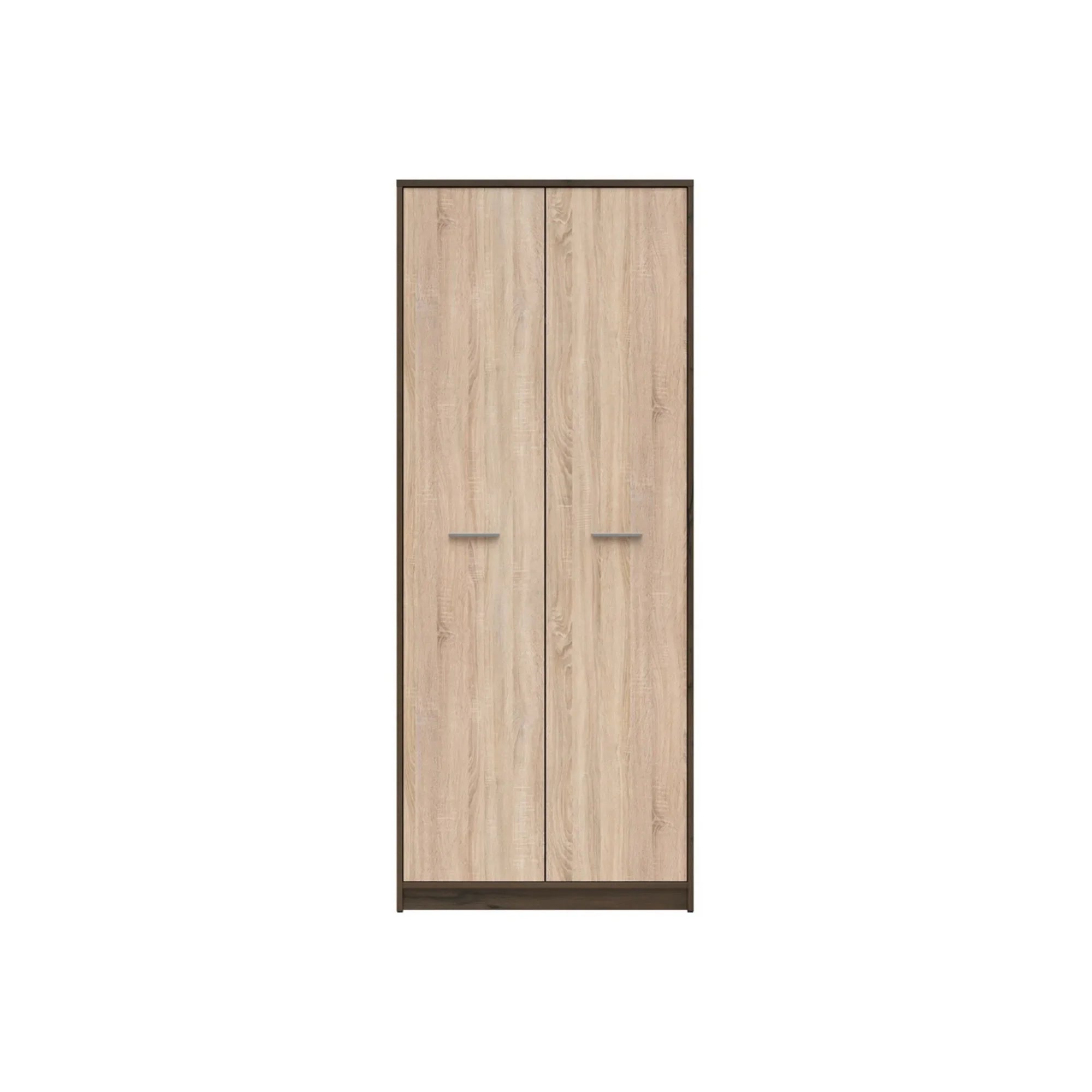 Dulap NEPO PLUS, stejar inchis/stejar sonoma, PAL laminat, 80x55x197 cm