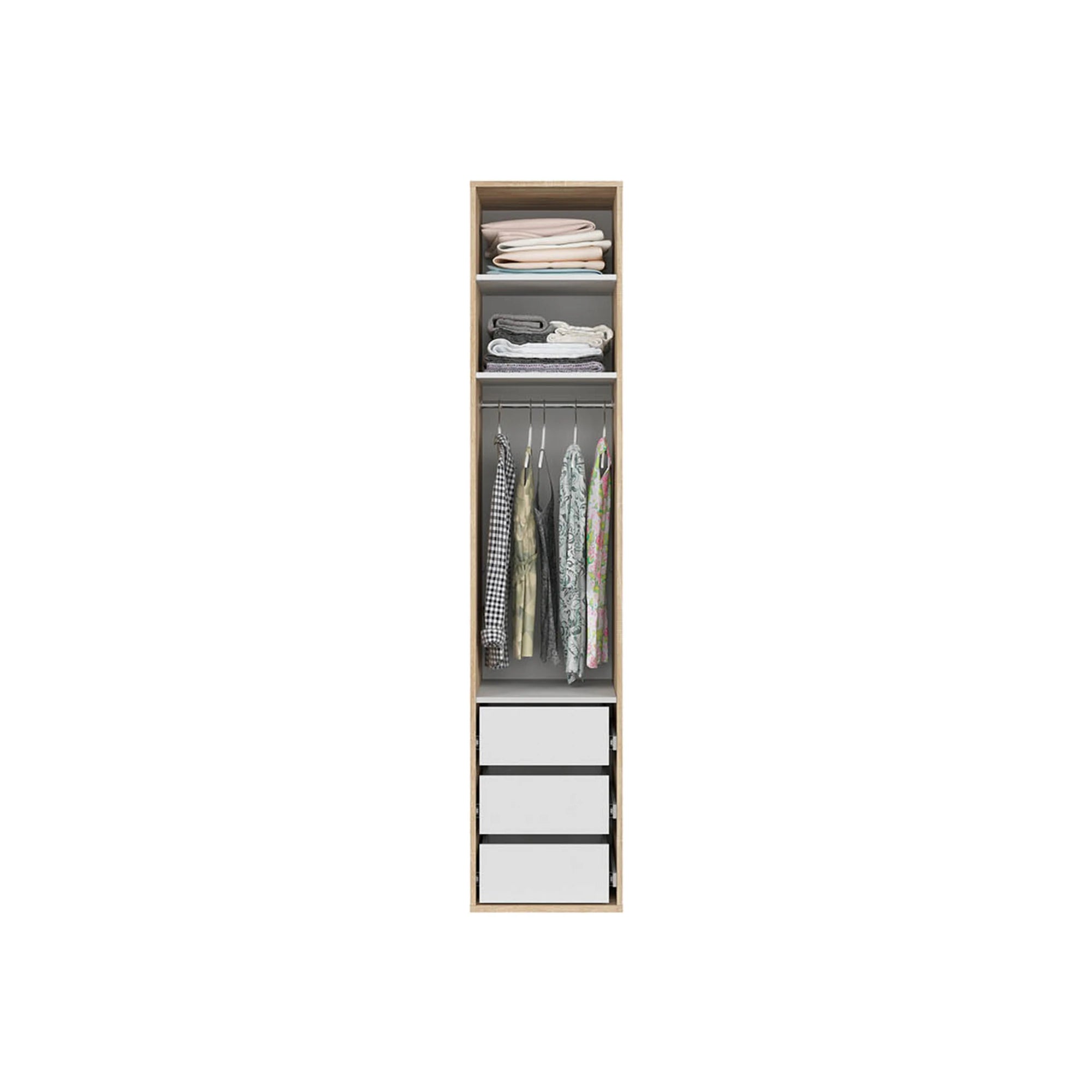 Dulap FLEX, stejar sonoma, PAL, cu o usa, 50x66x240 cm