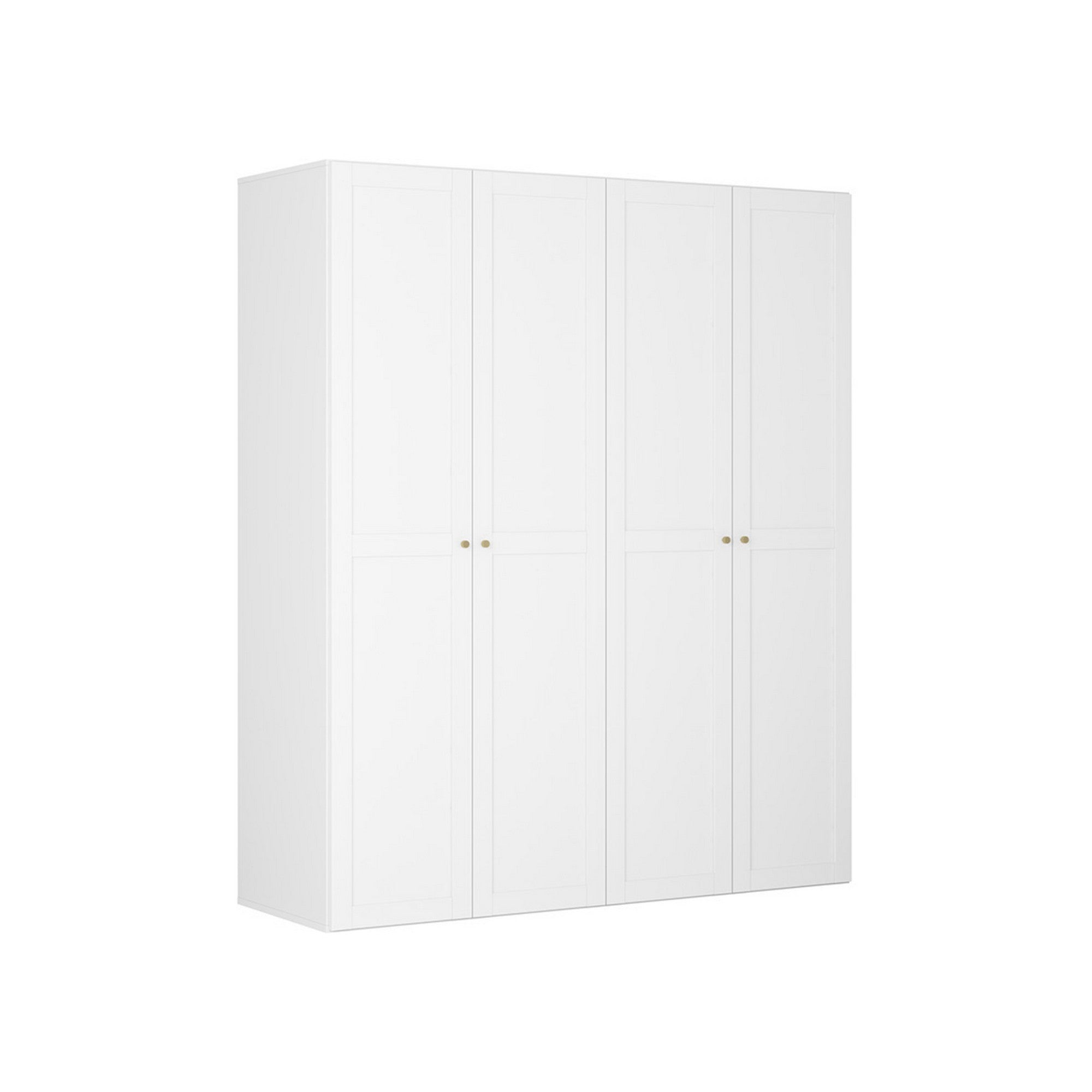 Dressing FLEX, alb, PAL, cu 4 usi, 200x66x240 cm