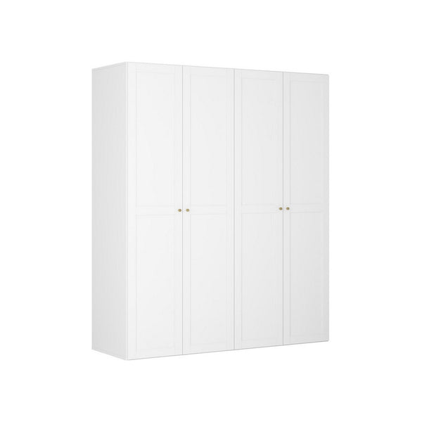 Dressing FLEX, alb, PAL, cu 4 usi, 200x66x240 cm