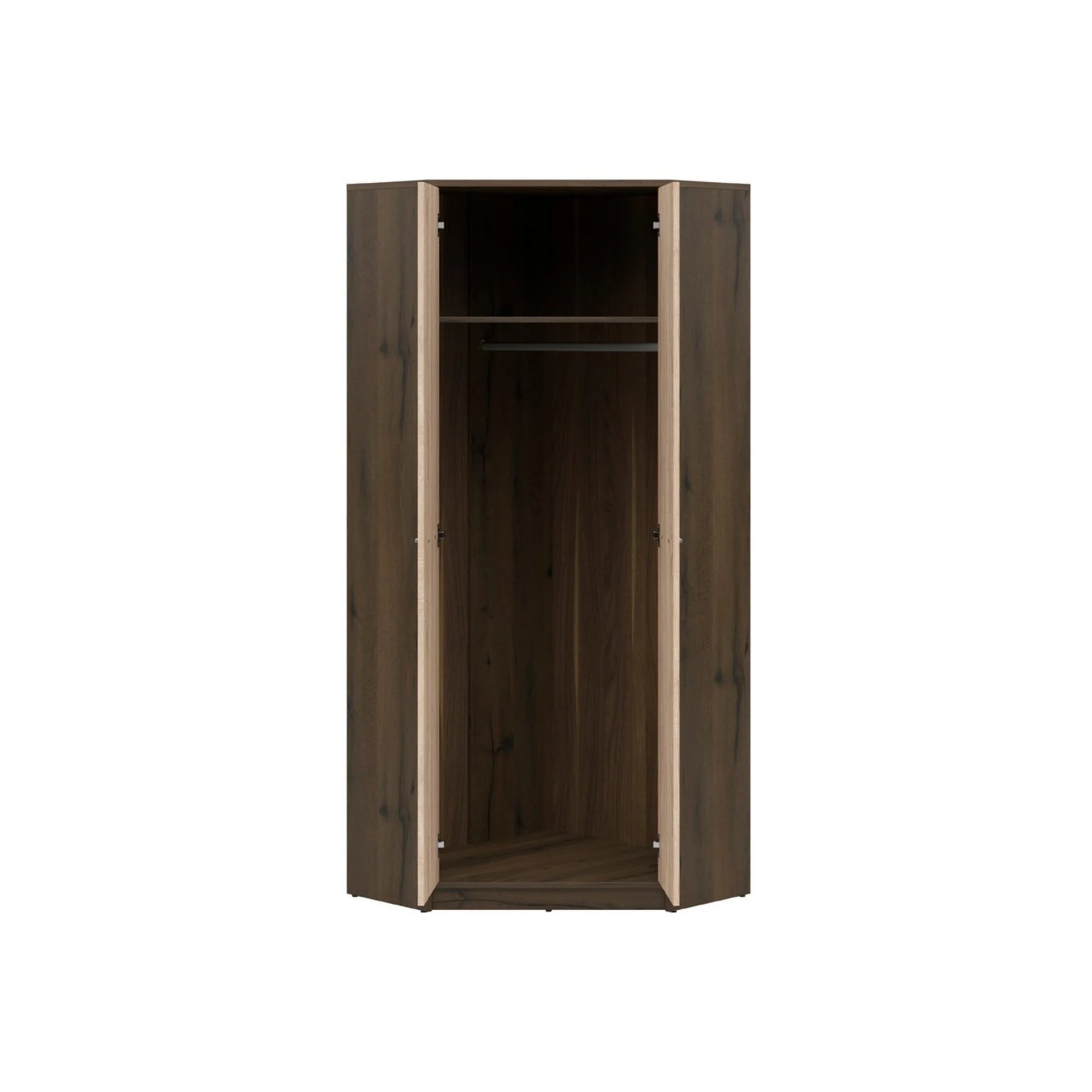 Dulap NEPO PLUS, stejar nobil/stejar sonoma, PAL laminat, cu 2 usi, 80x80x197 cm