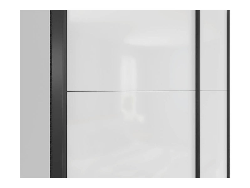 Dulap TETRIX, alb, PAL, cu 2 usi, 154x60x196 cm