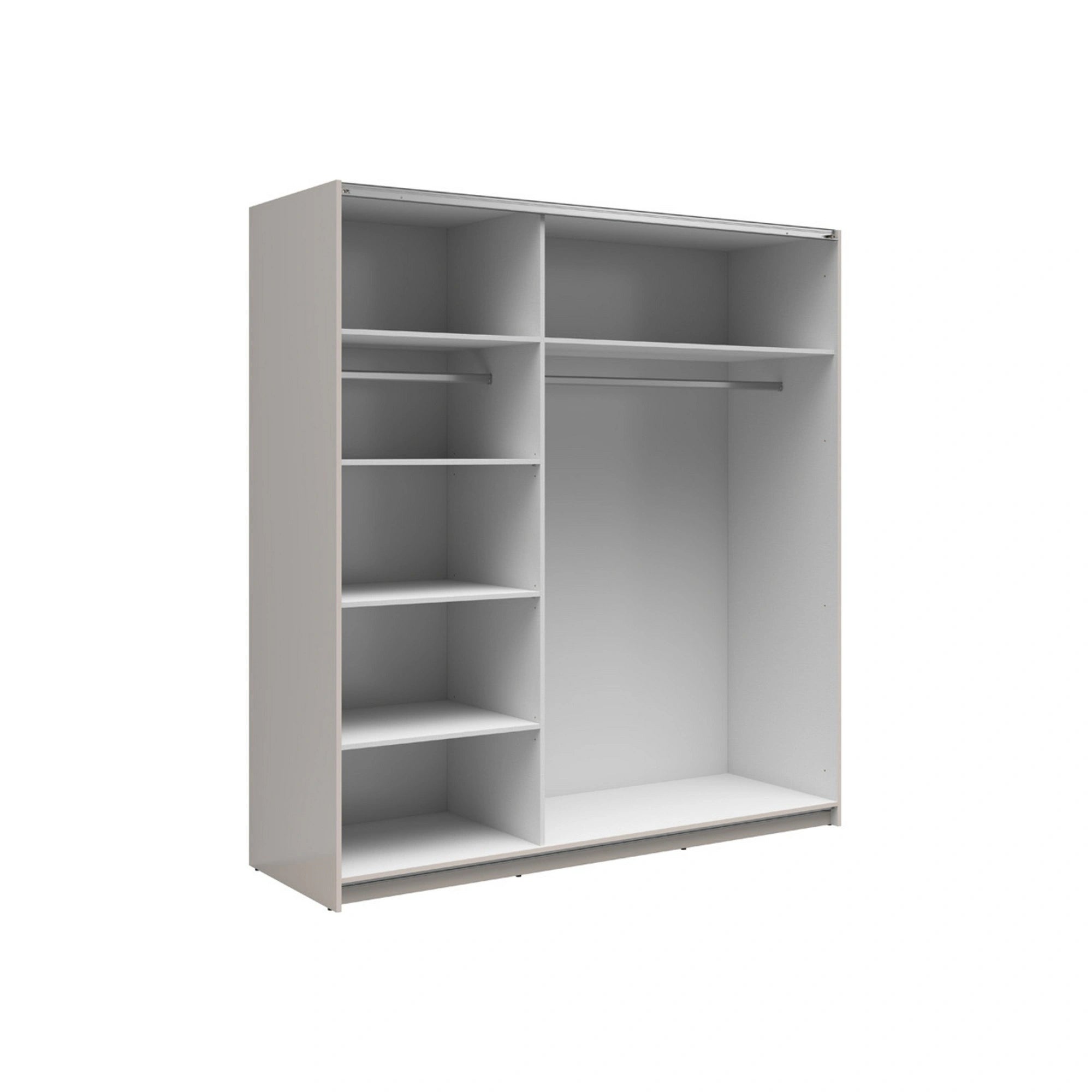 Dulap TETRIX, casmir, PAL, cu 2 usi si oglinda, 183x60x196 cm