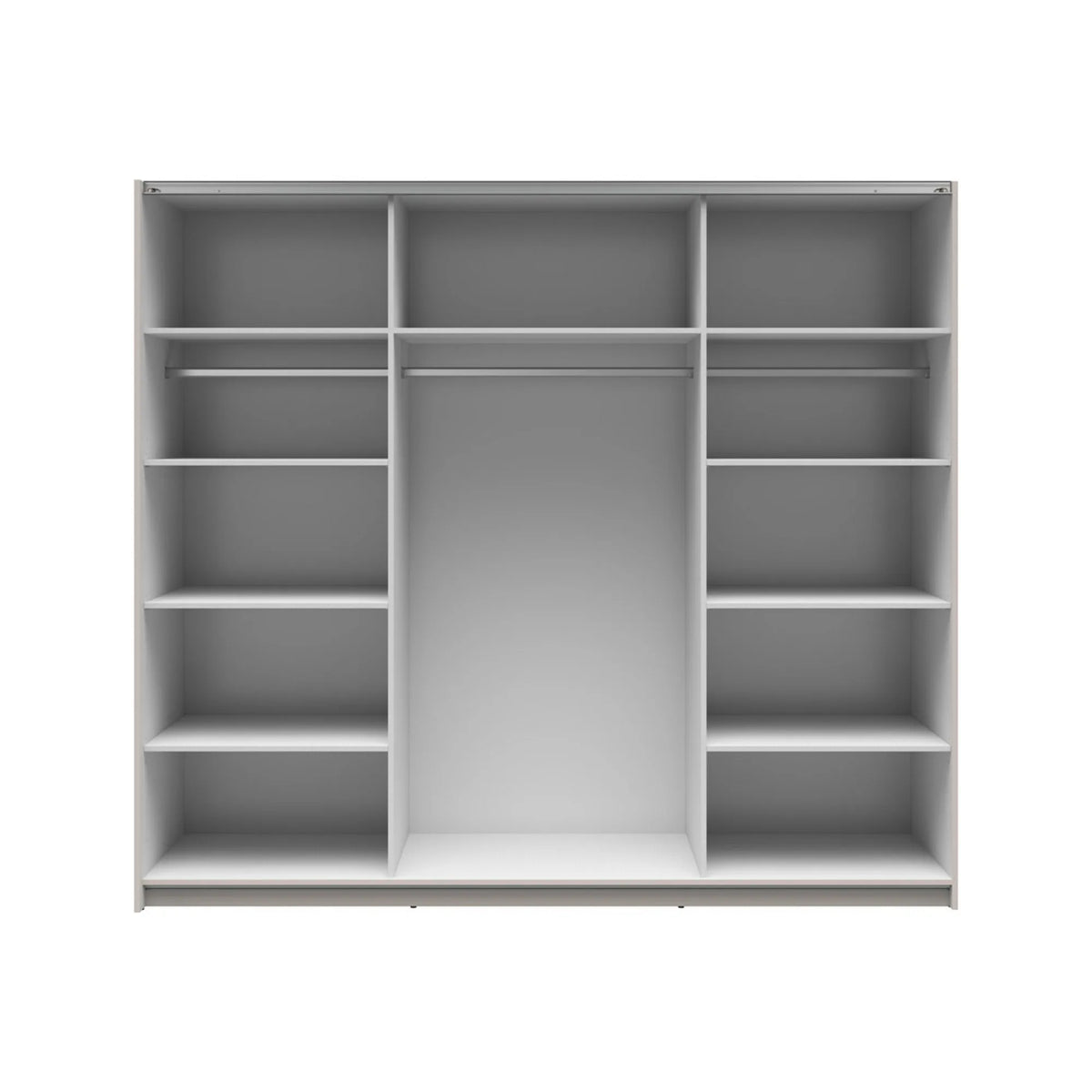 Dressing TETRIX, casmir, PAL, cu 2 usi si oglinzi, 220x60x196 cm